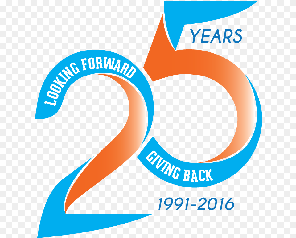 Mccf 25th 25th Anniversary Logo Design, Art, Graphics, Advertisement, Poster Free Png