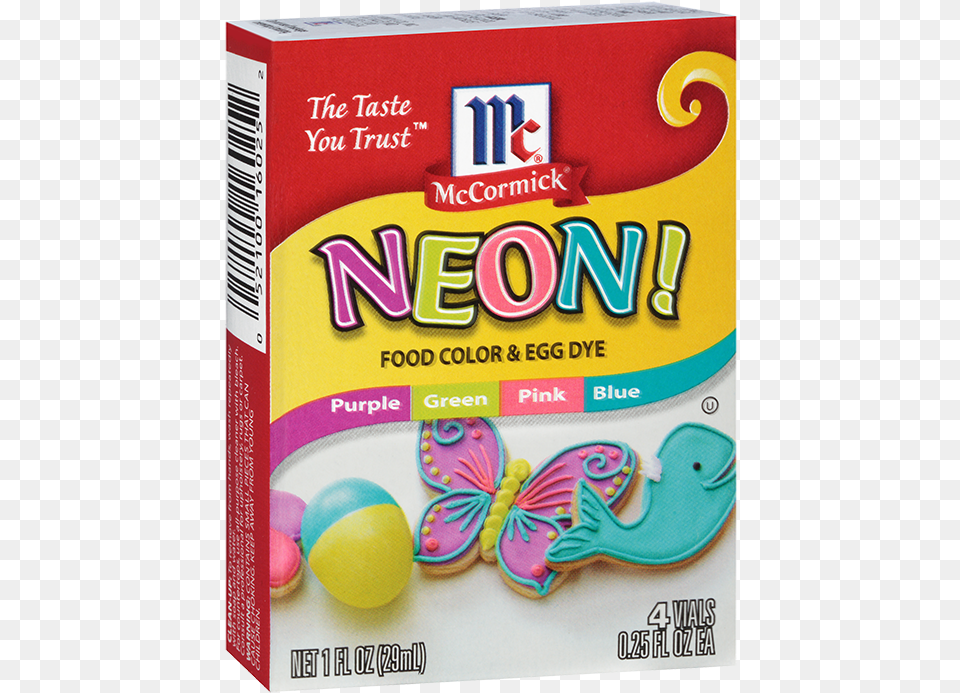 Mccormick Assorted Neon Food Colors Amp Egg Dye Mccormick Food Coloring, Sweets, Ball, Sport, Tennis Png Image