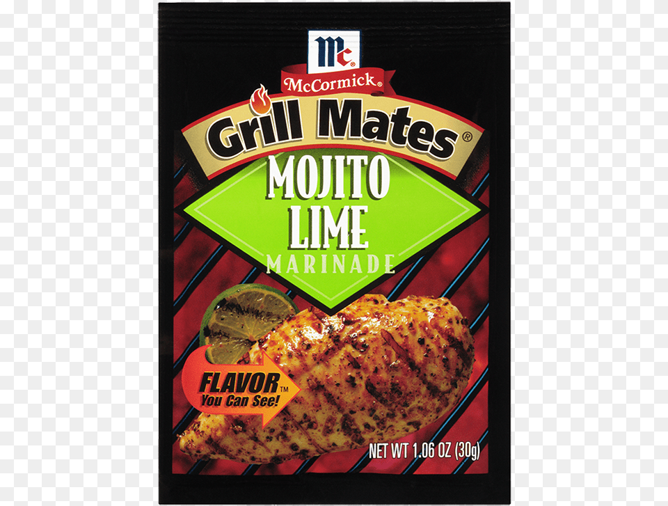 Mccormick Grill Mates Mojito Lime Marinade Mccormick Mojito Lime, Advertisement, Poster, Food, Pizza Png Image