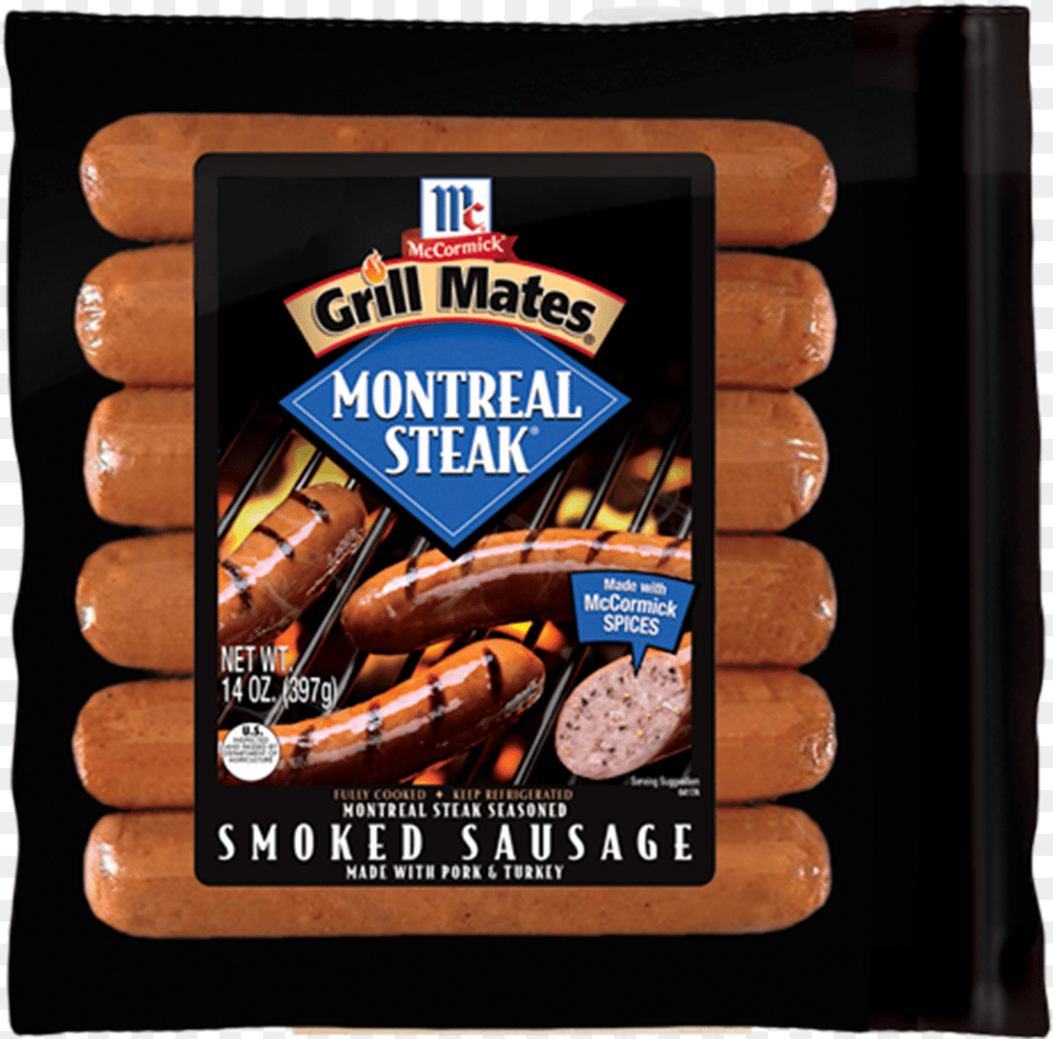 Mccormick Grill Mates Montreal Steak Smoked Sausage Mccormick Sausage, Food, Hot Dog Free Png Download