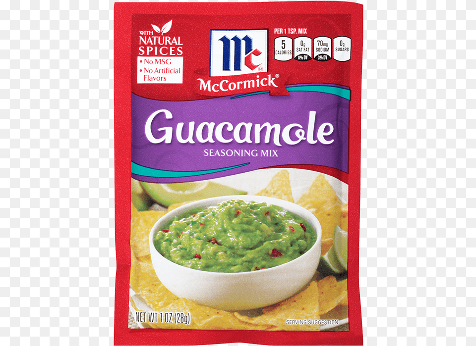 Mccormick Guacamole Seasoning Mix, Food Free Transparent Png