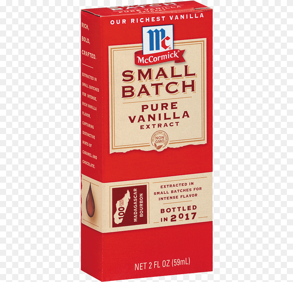 Mccormick Small Batch Pure Vanilla Extract, Book, Publication, Box Png