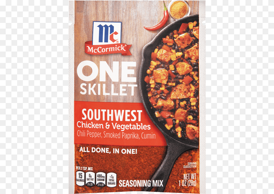 Mccormick Southwest Chicken Amp Vegetables Mccormick One Skillet Tuscan Chicken, Advertisement, Poster Png Image