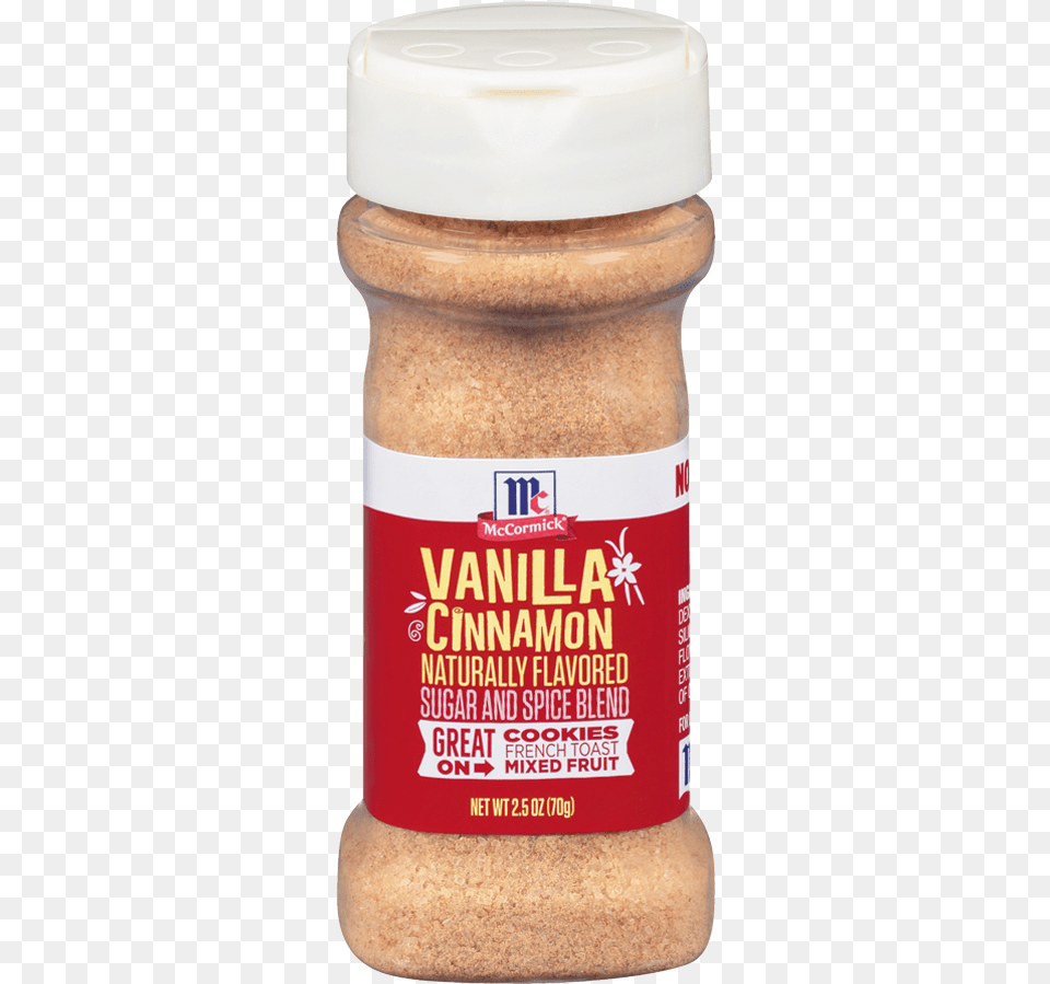Mccormick Vanilla Cinnamon Naturally Flavored Sugar Mccormick Sugar And Spice Blends, Food, Peanut Butter, Mustard, Alcohol Free Png Download