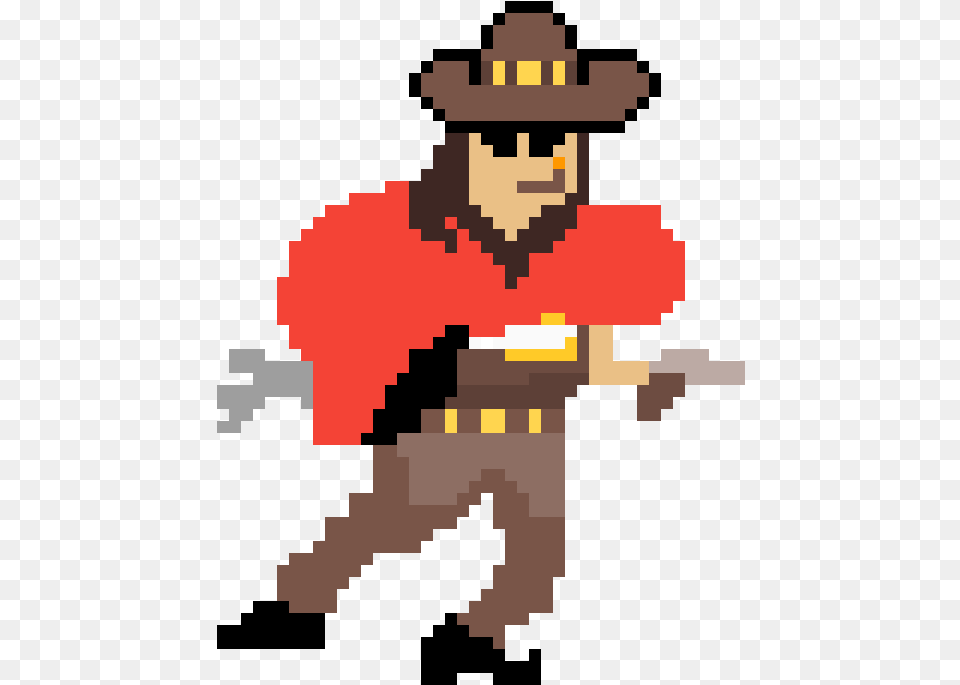 Mccree Cartoon, Clothing, Hat, Costume, Person Free Transparent Png
