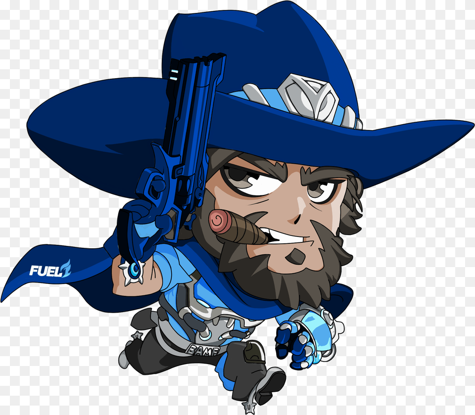 Mccree Cute Spray, Book, Comics, Publication, Baby Free Png