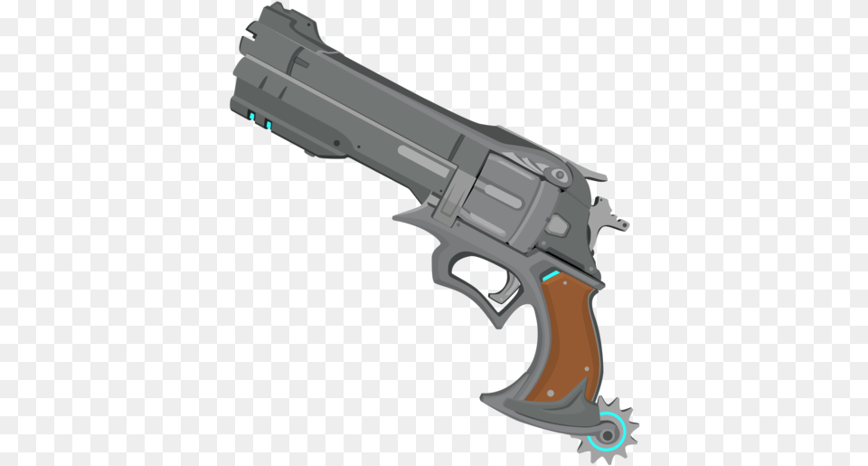 Mccree Illustration, Firearm, Gun, Handgun, Weapon Png Image
