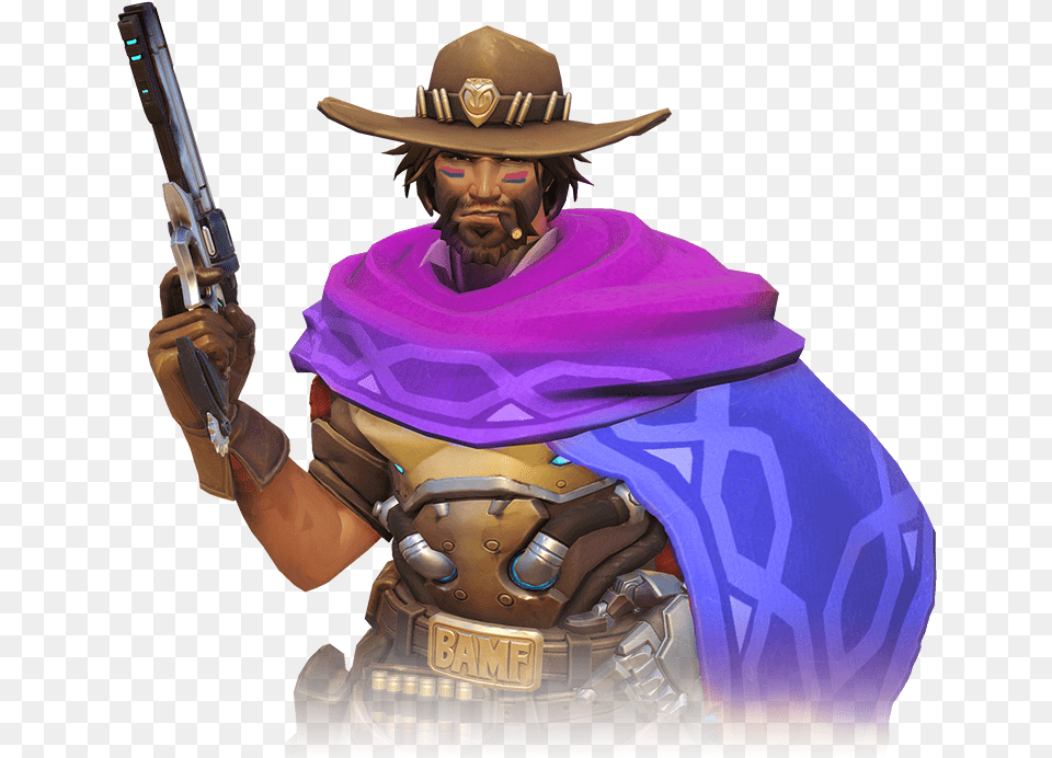Mccree Overwatch, Adult, Person, Hat, Woman Free Png