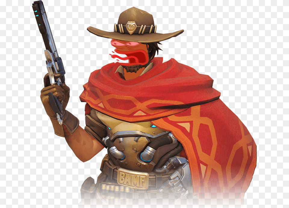 Mccree Overwatch, Clothing, Hat, Gun, Weapon Png