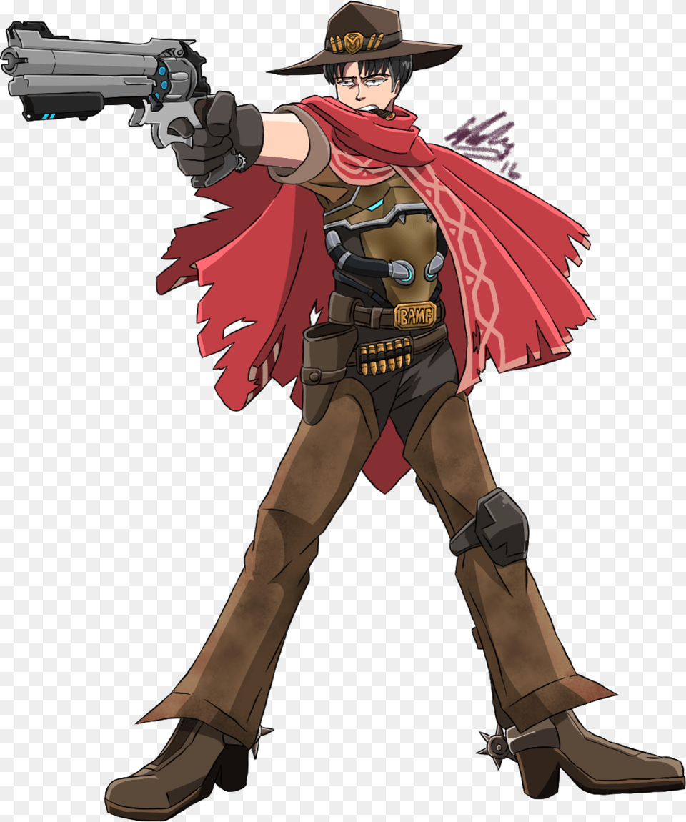 Mccree Overwatch Attack On Titan, Book, Clothing, Comics, Costume Png