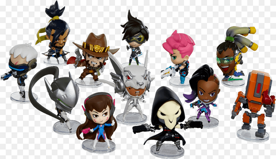 Mccree Overwatch Cute But Deadly Series, Doll, Toy, Figurine, Face Free Transparent Png