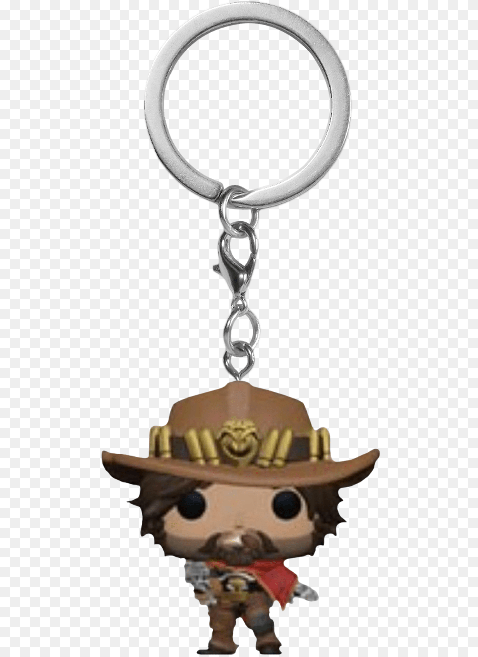 Mccree Pocket Pop Vinyl Keychain By Funko Overwatch Mccree Keychain, Accessories, Jewelry, Necklace Png Image