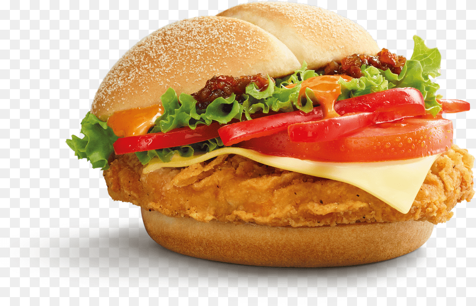 Mcdonald S New Flaming Red Hot Spicy Peppers Burger Free Transparent Png