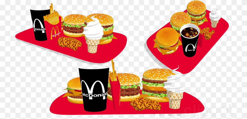 Mcdonalds Hamburger Restaurant Food Transparent Image Mcdonalds Food Clip Art, Burger, Lunch, Meal, Dish Free Png Download