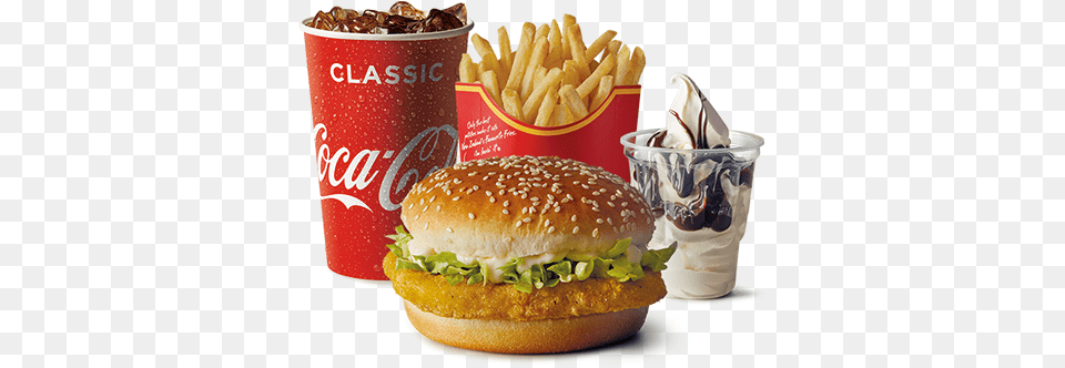 Mcdonalds Hunger Buster, Burger, Food, Fries Free Transparent Png