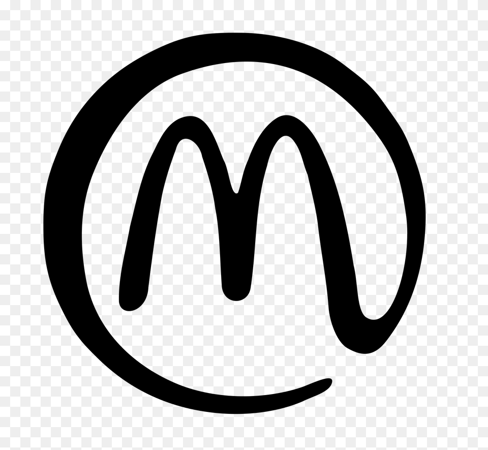 Mcdonalds Logo, Gray Free Transparent Png