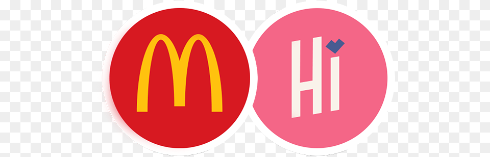 Mcdonalds Logo In Circle Circle, Sign, Symbol, Food, Ketchup Free Png