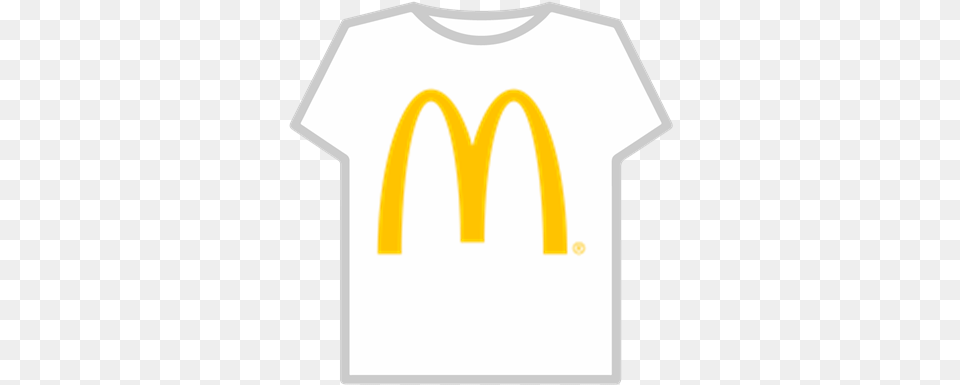 Mcdonalds Logoiconpngfree Roblox Roblox Shirts Noob Dabbing, Clothing, T-shirt, Logo, Shirt Free Png Download