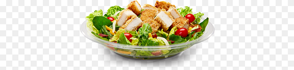 Mcdonalds Premiumbaconranchsaladwithcrispychickenpng Caesar Salad, Food, Lunch, Meal Png