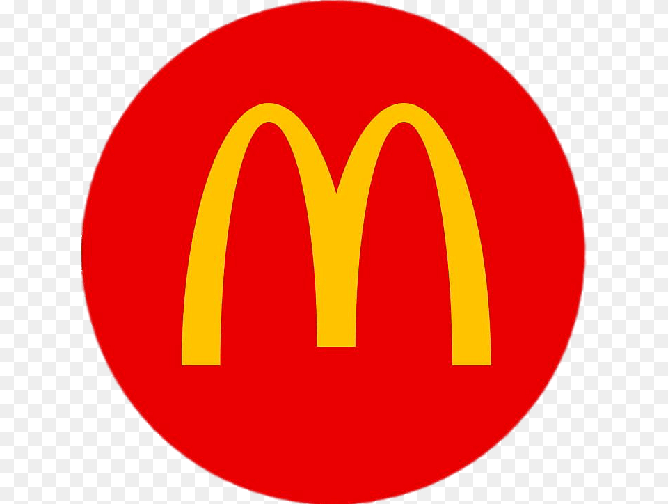 Mcdonalds Round Logo, Road Sign, Sign, Symbol Free Png