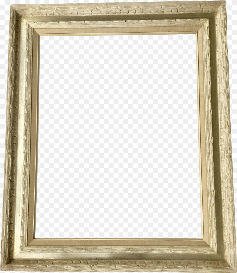 Mcentury Carved White Wood Frame On Chairish Wood Frames Png