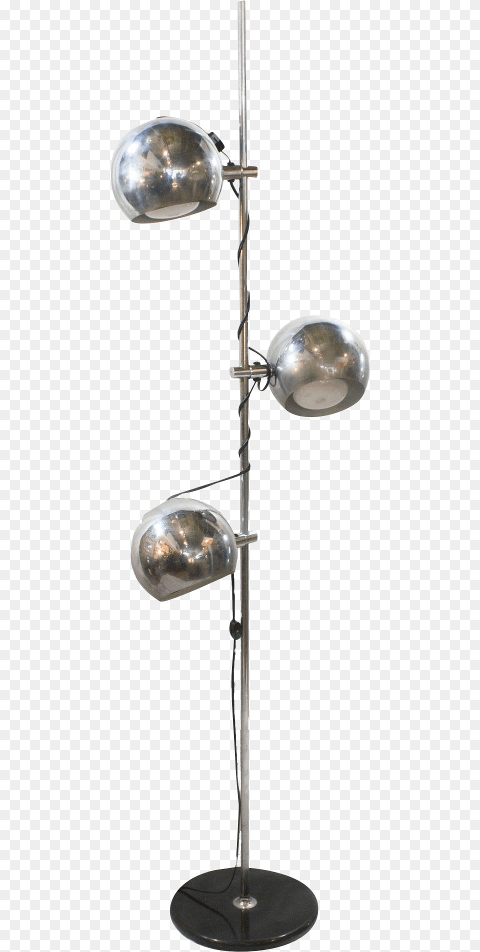 Mcentury Modern Chrome Eyeball Floor Lamp Eyeball Floor Lamp Chrome Mid Century, Cutlery, Spoon, Lighting, Furniture Png