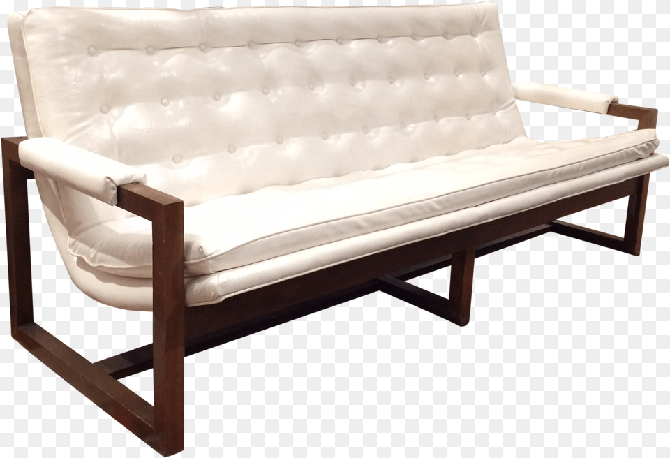 Mcentury Modern White Galax Scoop Sofa On Chairish Studio Couch, Bench, Furniture, Crib, Infant Bed Free Transparent Png