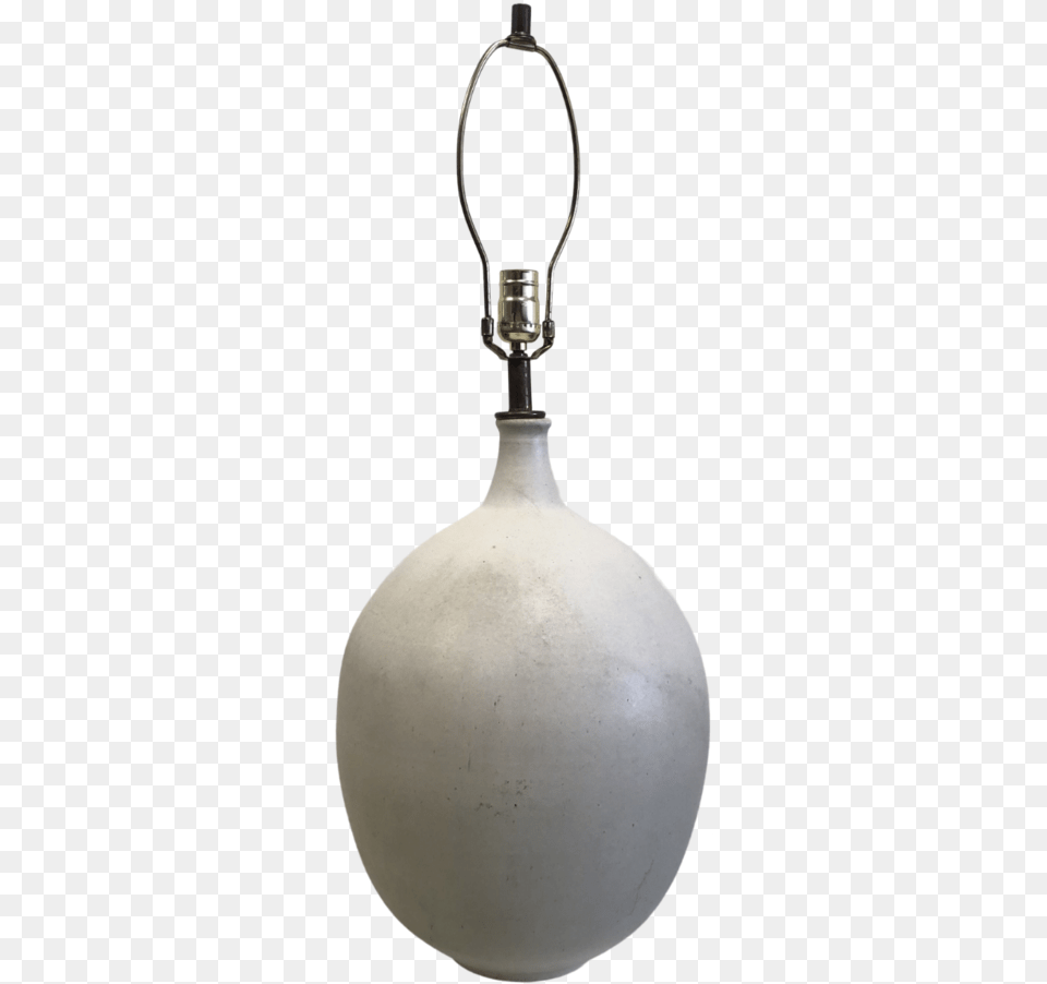 Mcentury Terra Cotta Ostrich Egg Table Lamp Artist Locket, Light, Chandelier Png Image