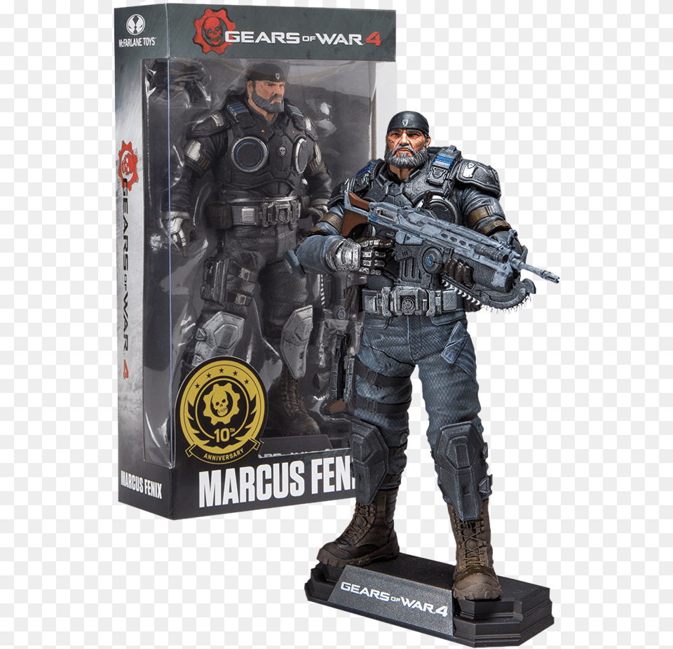 Mcfarlane Toys Gears Of War 4 Marcus Fenix 7 Figure Marcus Gears Of War, Adult, Person, Man, Male Png Image