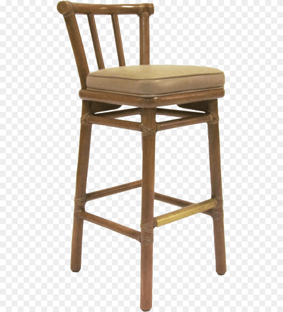 Mcguire Leather Barstool Bar Stool, Furniture, Chair, Machine, Screw Free Png Download