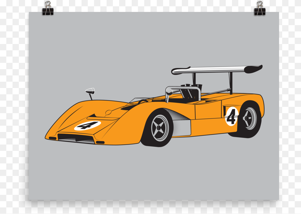 Mclaren M8b Can Am Print Antique Car, Auto Racing, Formula One, Race Car, Sport Free Png