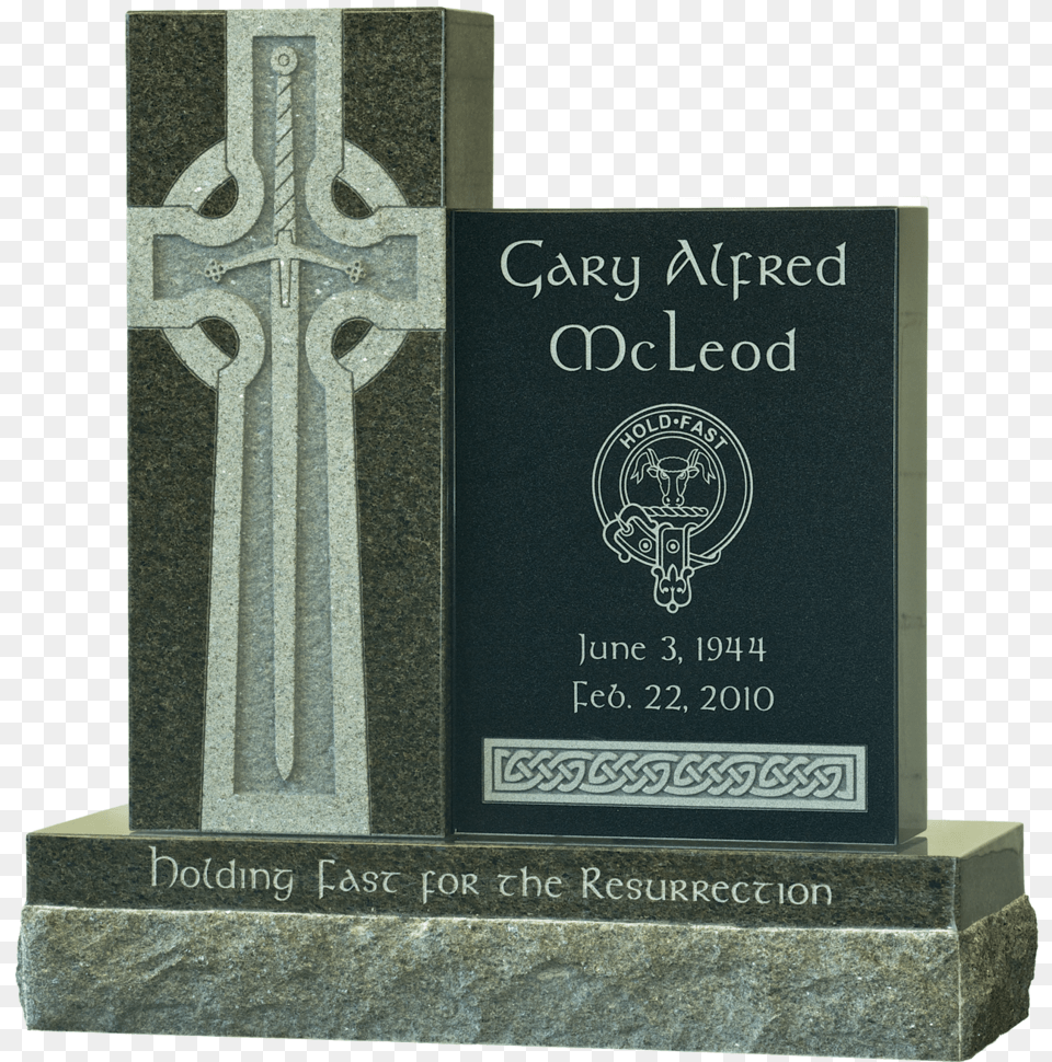 Mcleod Gary Monument Headstone, Tomb, Gravestone, Cross, Symbol Free Png
