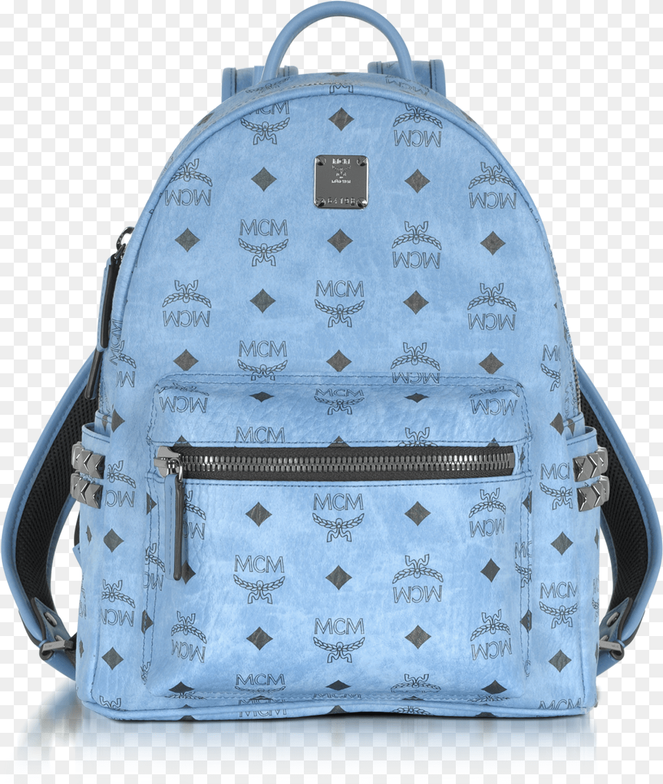 Mcm Backpack Blue Mcm Stark Backpack, Bag, Accessories, Handbag Png