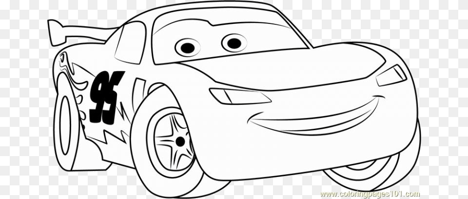 Mcqueen Cars Coloring Pages, Wheel, Machine, Vehicle, Transportation Free Png Download