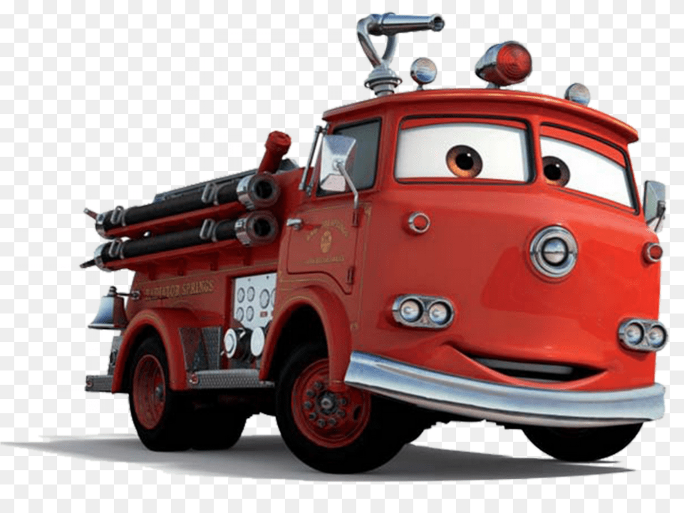 Mcqueen Lightning Walt Mater Red Fire Truck Cars, Transportation, Vehicle, Machine, Wheel Free Transparent Png