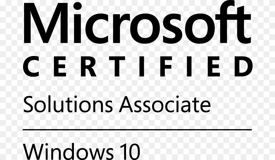 Mcsa Windows 10 Certification Mcsa Windows, Text, Scoreboard Free Png