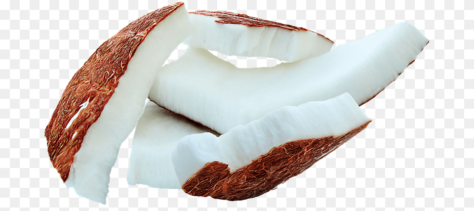 Mct Fats Found In Coconut Oil Boost Brain Function Coconut Meat, Food, Fruit, Plant, Produce Png Image