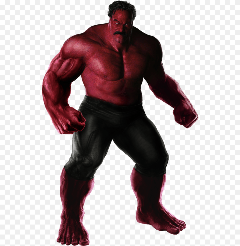 Mcu Red Hulk By Marcellsalek 26 Red Hulk William Hurt, Hand, Back, Body Part, Person Png