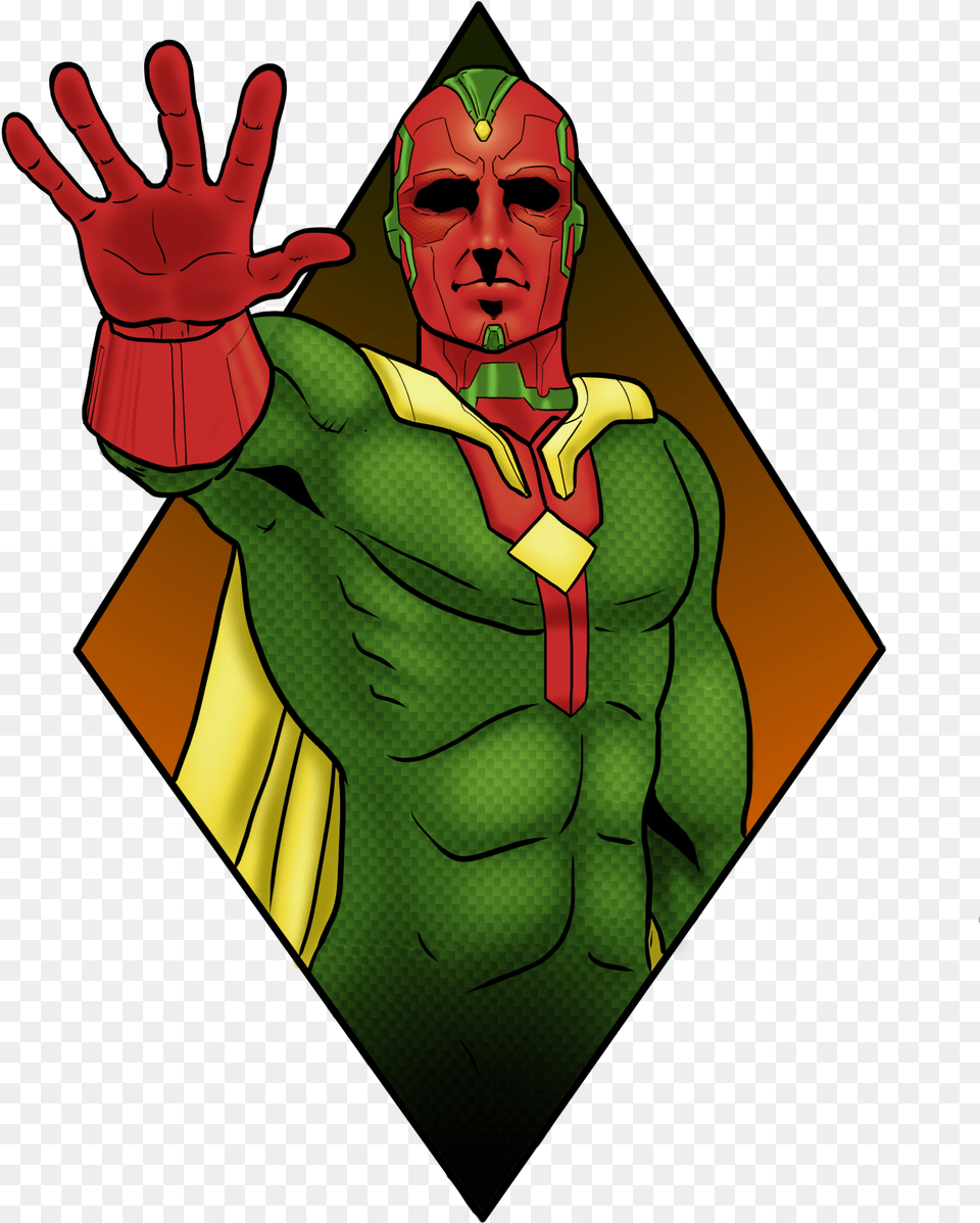 Mcu Vision Vision Marvel Movies Avengers Vision, Person, Clothing, Costume, Glove Png
