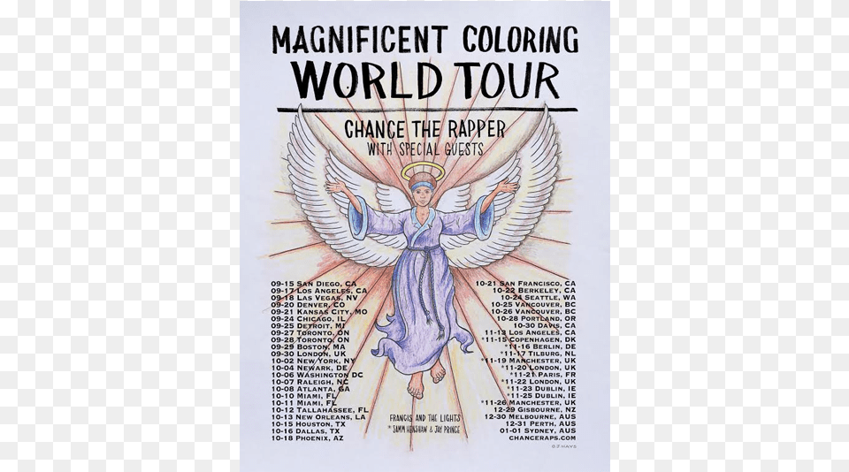 Mcwt Poster Magnificent Coloring World Tour, Advertisement, Baby, Person, Angel Free Png