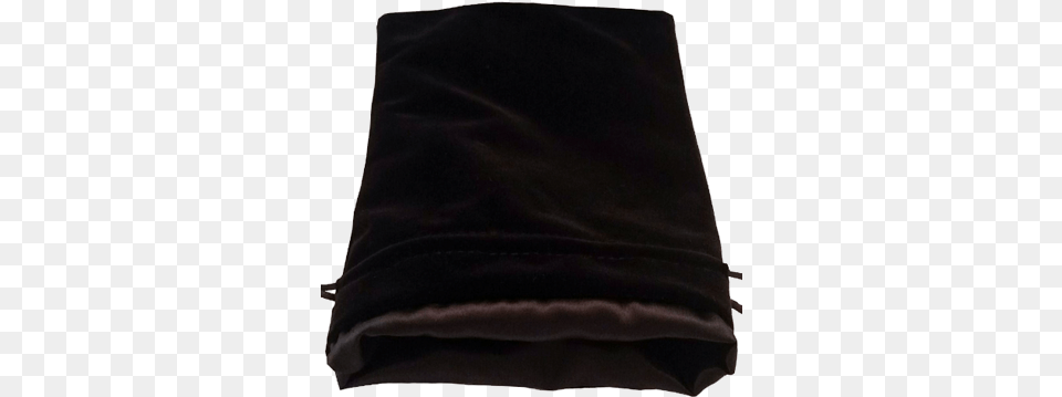 Md Dice Bag Black Velvet Wblack Satin Lining Leather, Blanket, Clothing, Fleece, Accessories Free Png