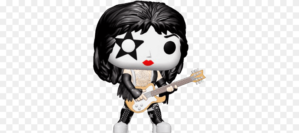 Md Invader Toy New Retro Space Invaders Funko Pop Kiss Funko Pops, Guitar, Musical Instrument, Person, Book Free Png
