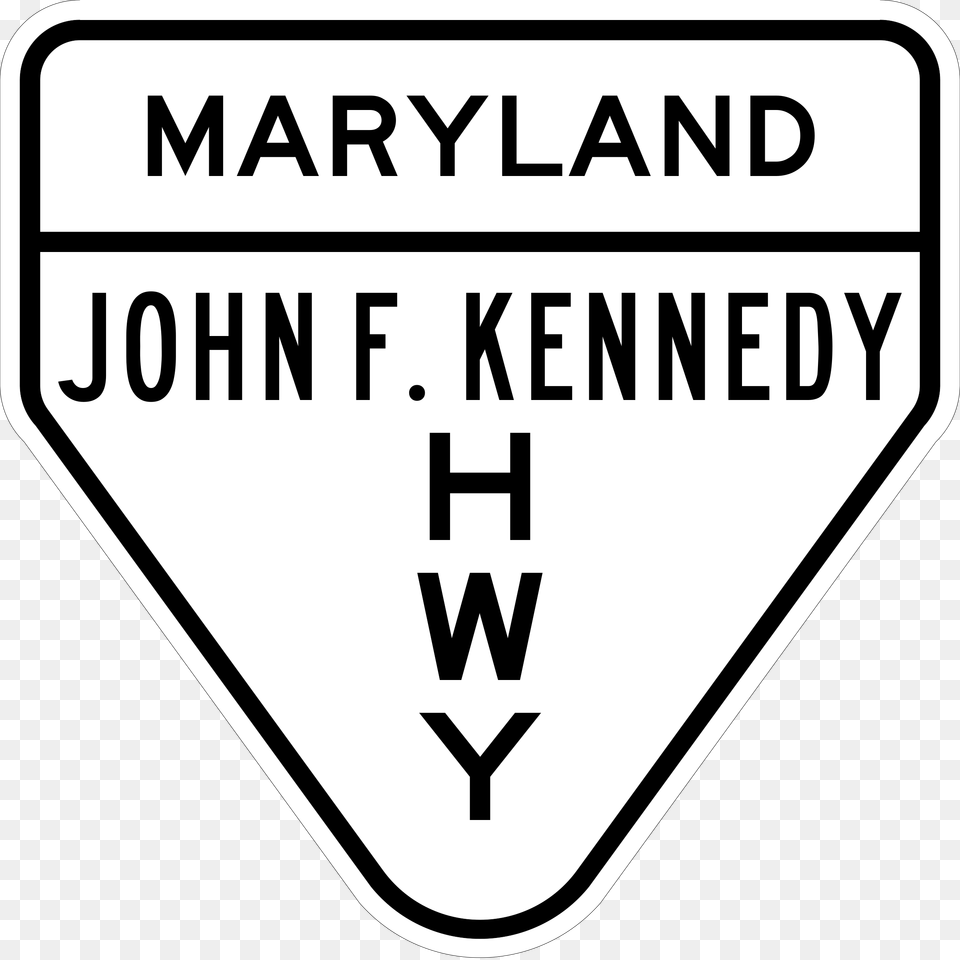 Md Jfk Highway Route, Sign, Symbol, Road Sign Png