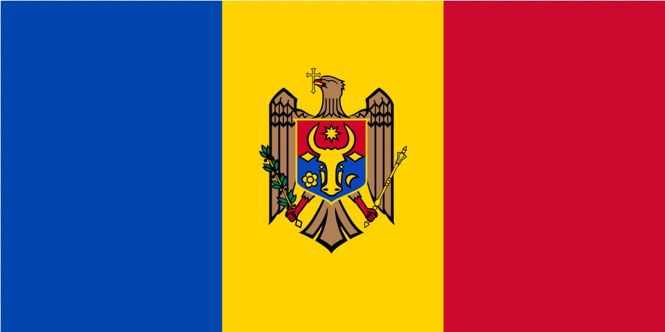 Md Moldova Flag Icon Moldova Flag Small, Emblem, Symbol Free Png