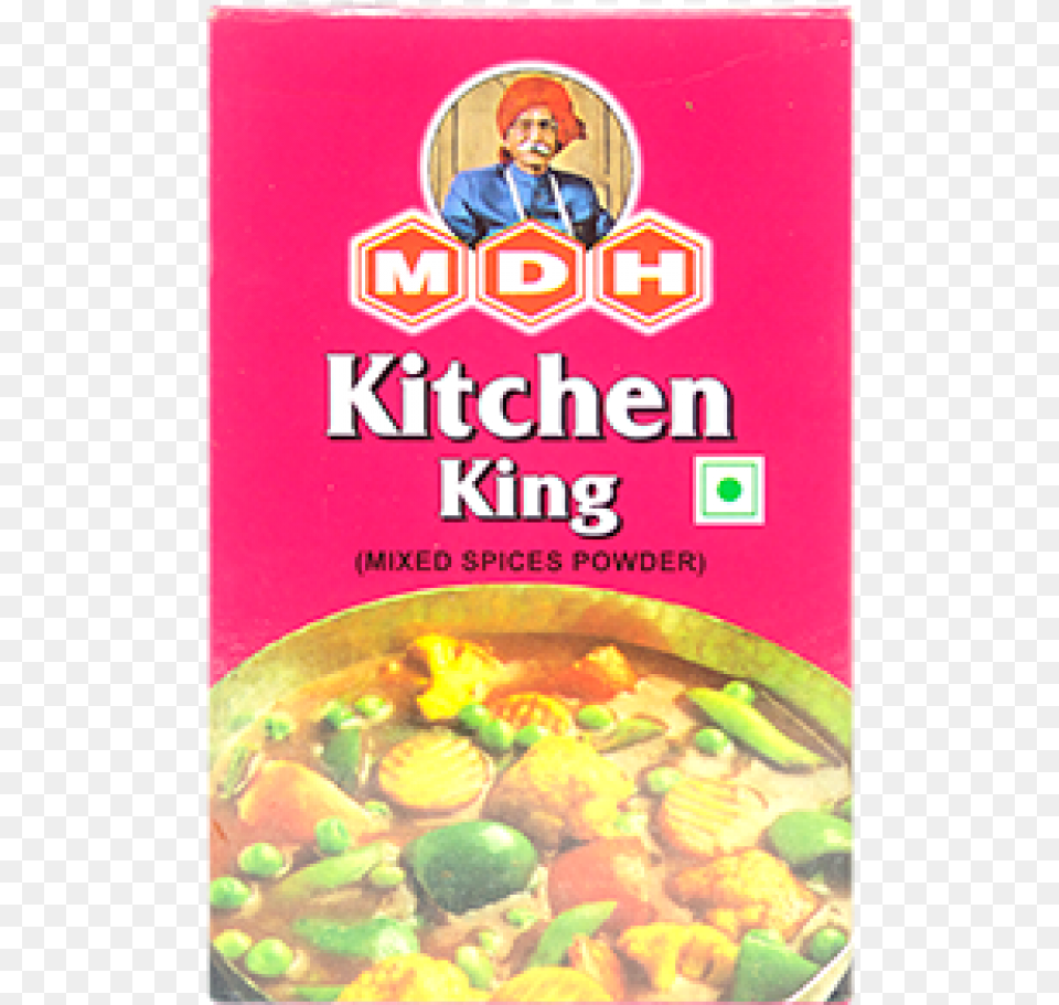Mdh Kitchen King Masala 50 Gm Mdh Masala Kitchen King, Lunch, Meal, Curry, Dish Png