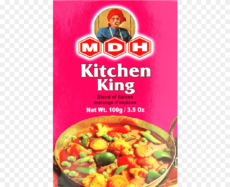 Mdh Kitchen King Masala, Poster, Advertisement, Curry, Meal Free Png