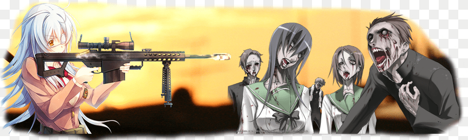 Mdivyktm Highschool Of The Dead Zombies, Adult, Publication, Person, Woman Free Transparent Png