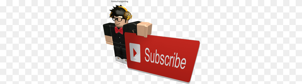 Me And Subscribe Button Roblox Subscribe Button With Cartoon, First Aid, Formal Wear Free Png