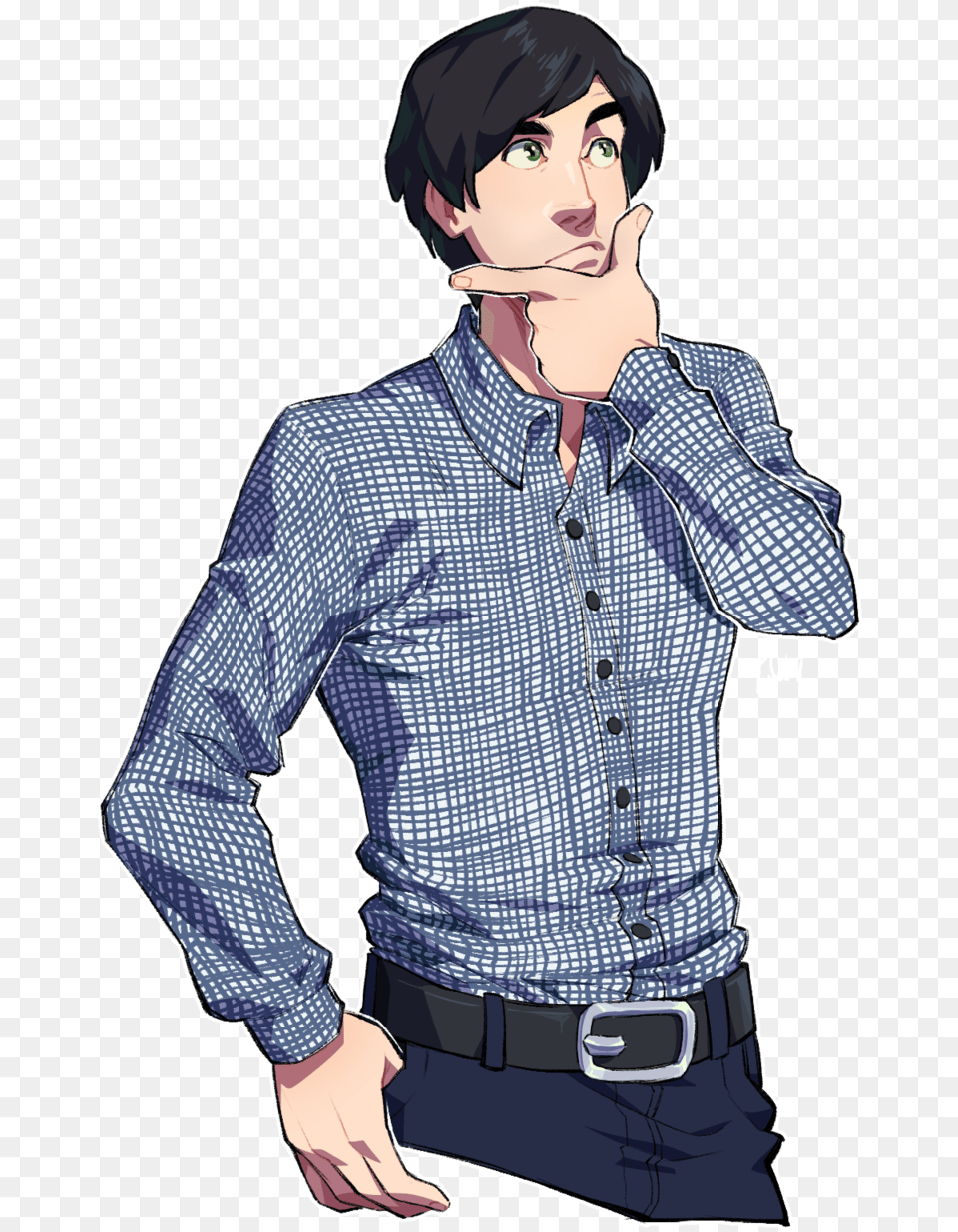 Me Doing The Thinking Emoji Cartoon, Shirt, Clothing, Adult, Person Free Transparent Png