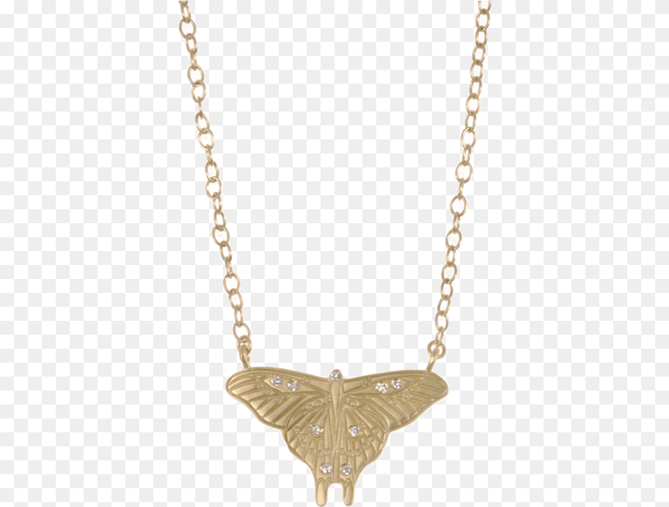 Me Gold Amp Diamond Large Butterfly Silhouette Necklace Necklace, Accessories, Jewelry, Gemstone Free Transparent Png